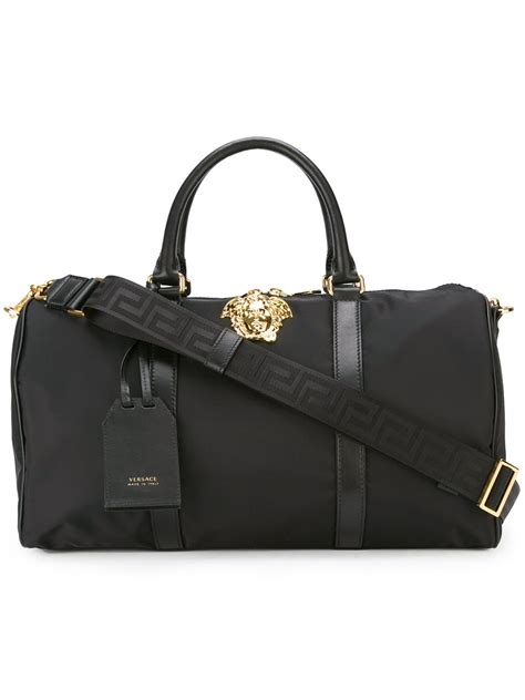 versace men messenger bag|Versace duffle bags men's.